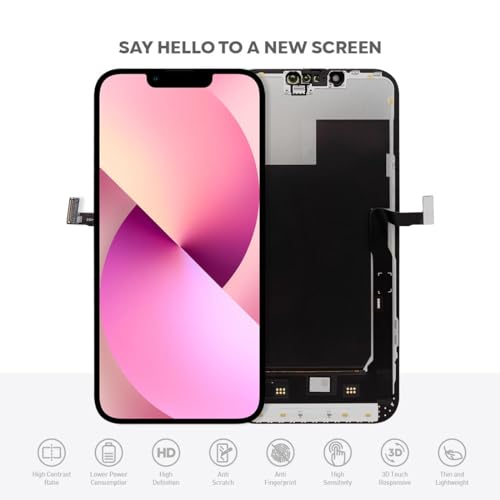 Ace Tech Cellular LCD Screen Replacement for iPhone 13 Pro Max (A2484, A2641, A2644, A2645, A2643) 6.7 inch Touch Screen Display Digitizer Frame Assembly W/Repair Kit + Tempered Glass + Adhesive by Ace Tech Cellular - Image 2
