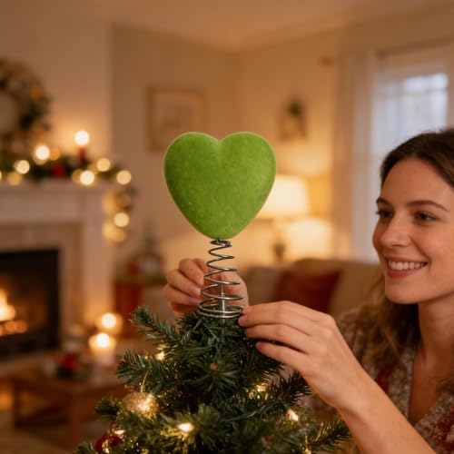 Decoración de Navidad 3D de terciopelo que soluciona el espacio en árboles pequeños 4