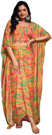 FUSIONIC Tropical Multicolor Jacket Skirt Set