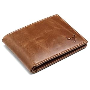 NAPA HIDE Tan Crunch Leather Wallet for Men