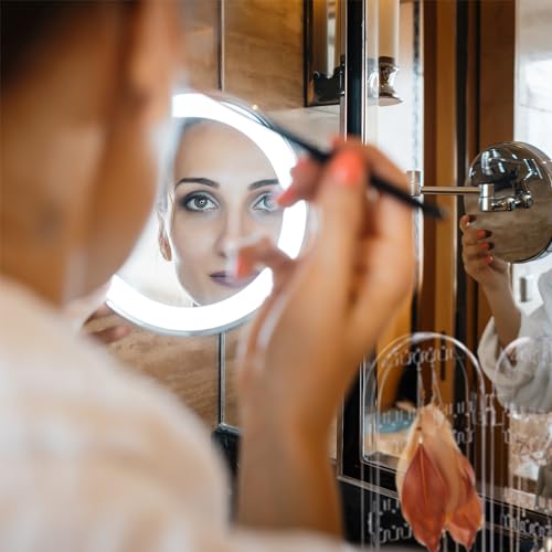 Relaxdays Schmuckhalter Acryl, klappbarer Schmuckständer, für Ohrringe, Ketten, 2 Fächer, HBT 28x21x2 cm, transparent