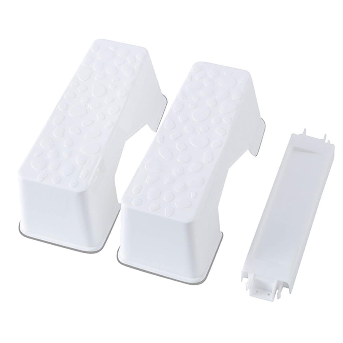 Soulager la constipation avec le tabouret de toilette Mikikit stable en PP blanc pour salle de bain