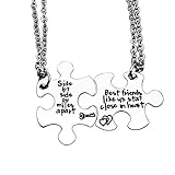 Best Friend Necklaces Friendship Gifts Side by Side Or Miles Apart Best Friends Like Us Stay Close in Heart Necklace Set Long Distance Friendship Necklaces Christmas Birthday Gifts for Friends