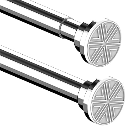 Adjustable No-Drill Shower Curtain Pole Cover