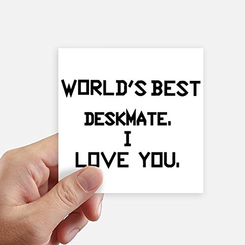 Autocollant carré World Best Deskmate抗刮 10 cm pour protéger vos objets - 2