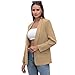Womens Casual Blazers Open Front Long Sleeve Fashion Suit Jacket Work Office Suit 2025 Spring Fall Trendy Khaki S