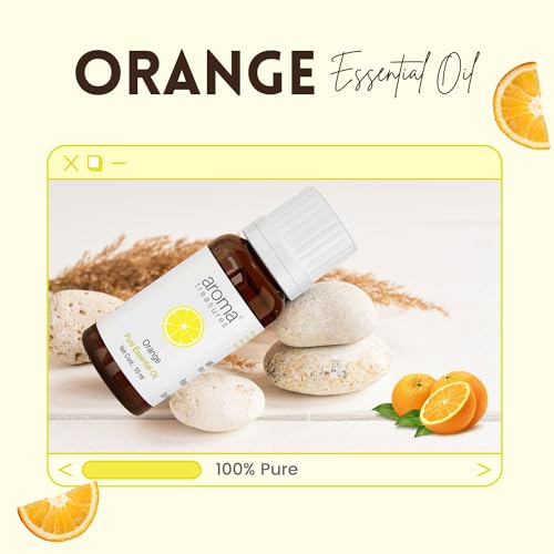 Image of Aroma Treasures 100% Pure & Natural Essential for healthy Skin /body & mind (Orange Essential Oil)