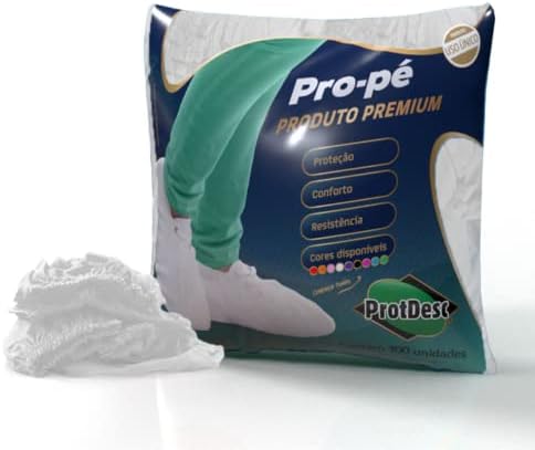 Sapatilha Descartável Pro-Pé, Branca, Protdesc, com 100 Unidades