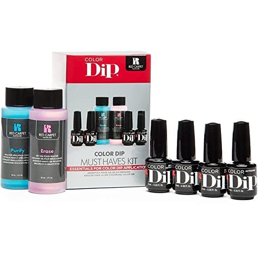 Miniatura 1 de Red Carpet Manicura Color Dip Nail Color Dipping Polvo Manicura Kit de inicio