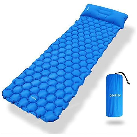 Deeplee Isomatte Camping Kleines Packmaß, Ultraleichte Isomatte Schlafmatte Outdoor,Feuchtigkeitsfes Matratze Aufblasbare Campingmatratze für Wandern,Backpacking,Reisen Cover