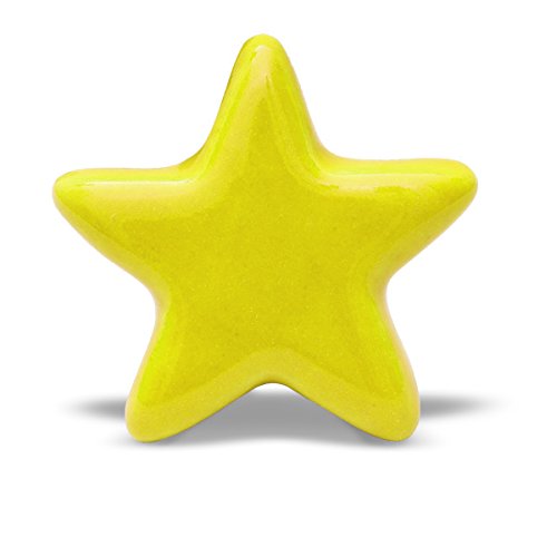 Pomello a stella gialla per mobili