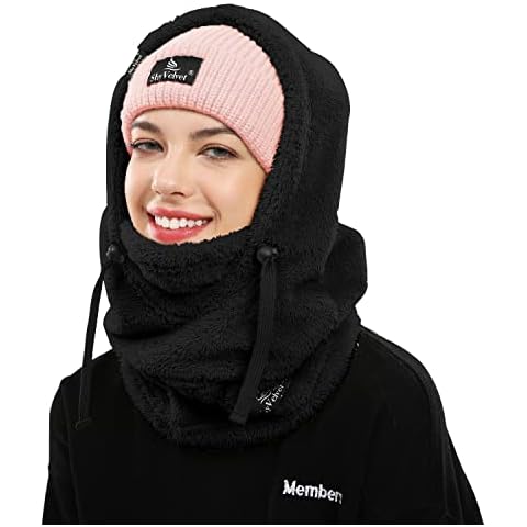 Shy Velvet Sturmhaube Winter für Männer Frauen Unisex Balaclava Sturmhaube Balaclava Beanie Warm Balaclava Damen Wolle Sturmhaube Motorrad Winter Sturmhaube Winter Damen Sturmhaube Damen Winter Cover
