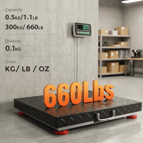 Báscula de piso Bonvoisin capacidad 660 lbs acero inox miniatura 4