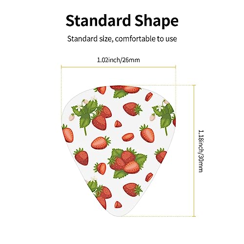 Lot de 12 médiators tendance et durables en forme de feuille de fraise pour ukulélé guitare électrique basse - Les Beatles, Paul McCartney, John Lennon, RIngo Starr, George Harrison Lot de 12 médiators tendance et durables en forme de feuille de fraise pour ukulélé guitare électrique basse – Image 5