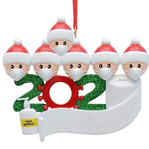 Overleefde Familie Ornament Xmas Boom Ornamenten 2020 Kerst Ornament Vakantie Decoraties Overleefde Familie Kerst Opknoping Ornamenten voor Kerstboom Home Decor Xmas Geschenken