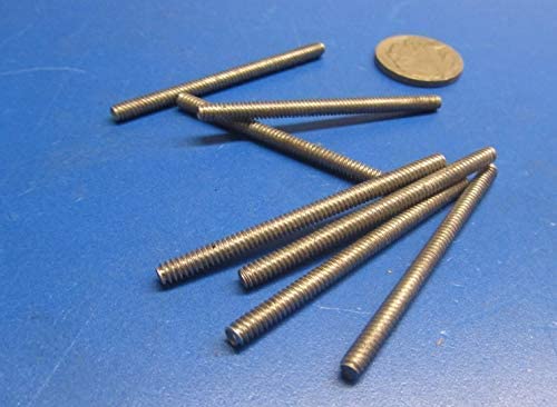Aluminum Fully Threaded Rod R, 6-32 x 2.0 Length 50 Pcs.
