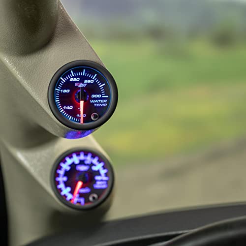 GlowShift Black 7 Color Water Temp Gauge | 52mm - Image 4