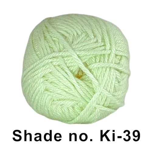 Image of VCR Pastel Green Yarn, 100 Grams Hank, 190 Meters Length, Acrylic Ball for Crochet and Knitting, Soft Crosia Threads, Pack of 1 Yarn, Suitable for DIY Crafts