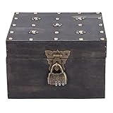 Caja de Madera del Tesoro, Caja de Madera Antigua Exquisita Caja Fuerte Decorativa con Bloqueo de Contraseña para Sala de Estar para el Hogar