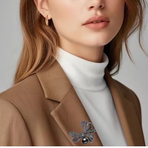 Image of Brooch Pins For Women Fashion Elegant Brooches Lapel Badges Coat Sweater Scarves Shawl Dress Accessory Wedding Party Prom Jewelry