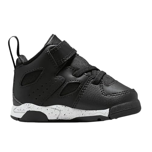 Jordan Flight Club '91 Baby/Toddler Shoes (DM1687-001, Black/White)4