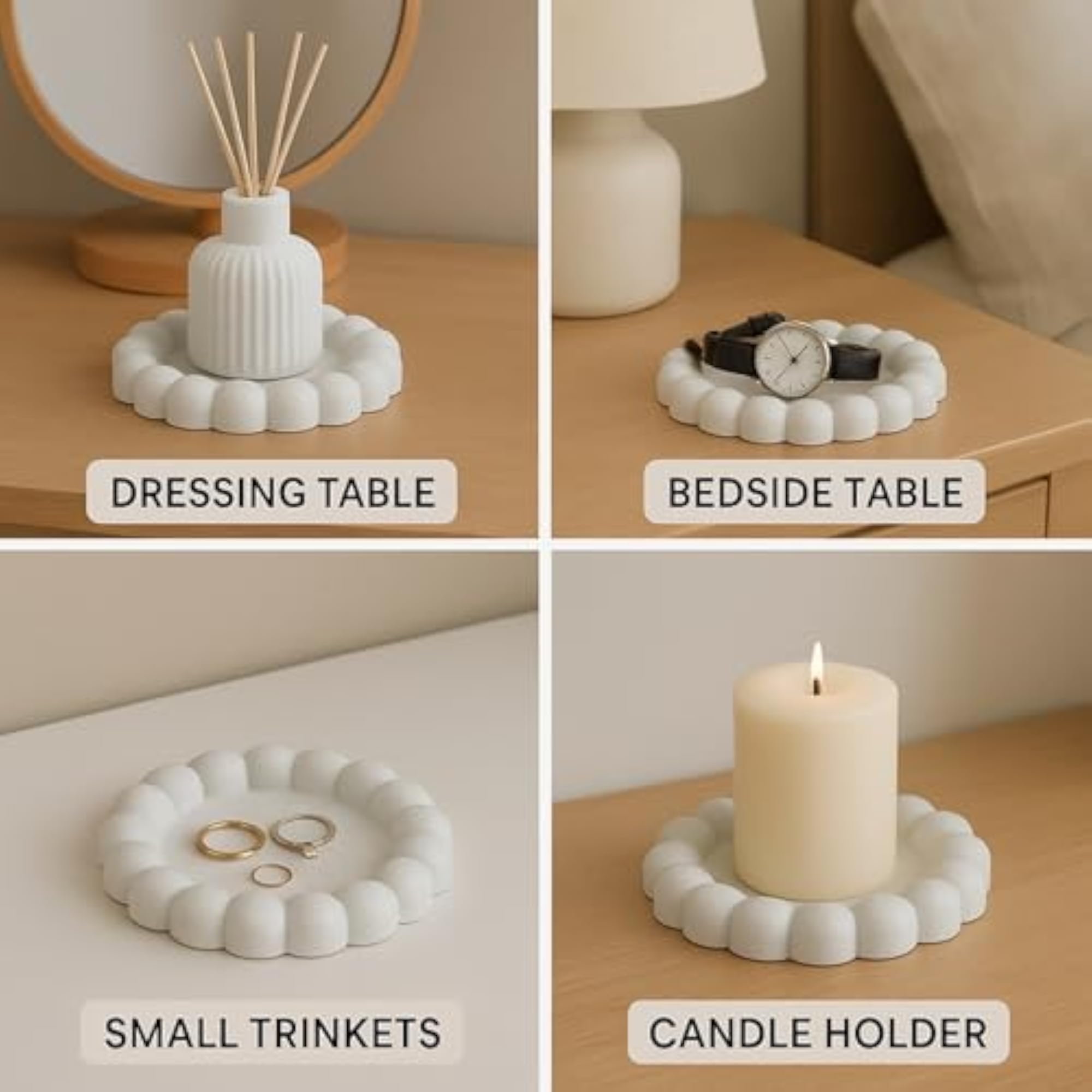 Small Concrete Jewellery Tray for Rings & Earrings
