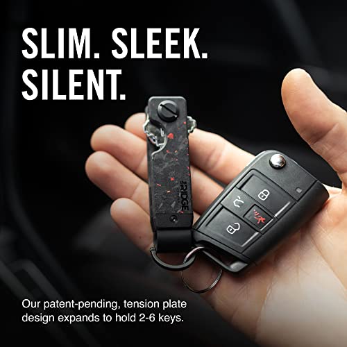 Image of The Ridge Key Organizer - Compact Metallic Key Holder, Minimalist Innovative Keyholder, Smart Keychain Secures 2-6 Keys