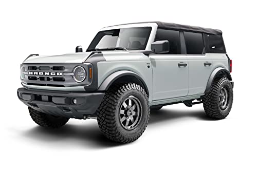 Bushwacker Trail Armor Front Corner Covers | 2-Piece Set, Black, Textured Finish | 14123 | Fits 2021-2023 Ford Bronco with Bushwacker's Flat Style, Pocket Style or the original factory flares