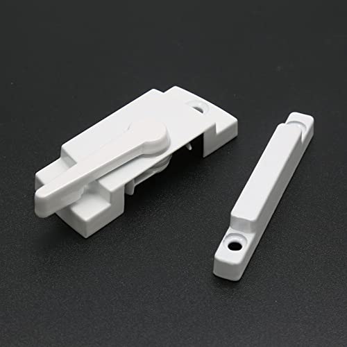Uenhoy 2 Pack Cam Action Window Sash Locks for Double Hung Windows, White Sash Window Locks for Vertical & Horizontal Sliding Windows - Image 4
