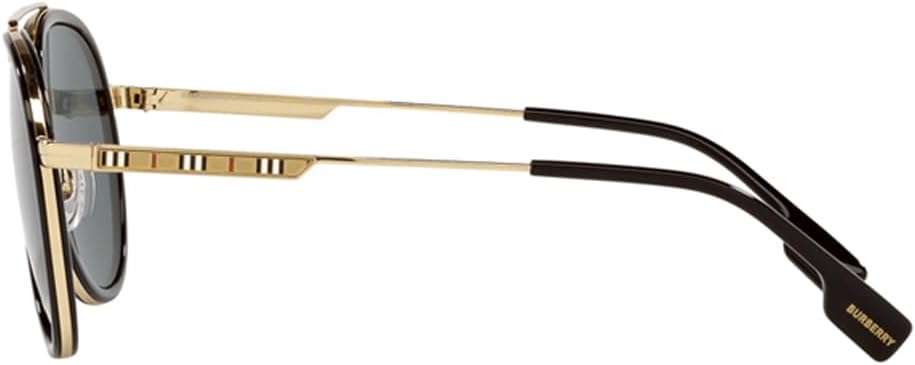 BURBERRY Sunglasses BE 3125 101781 Oliver Gold Polar Dark Grey - Image 4
