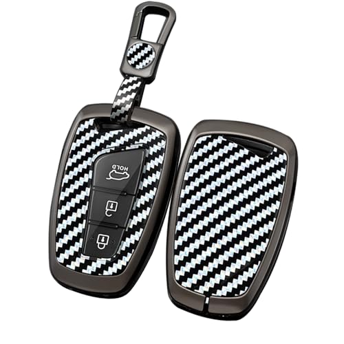 Coque de clé carbone Hyundai Elantra Évitez l'usure du boîtier original