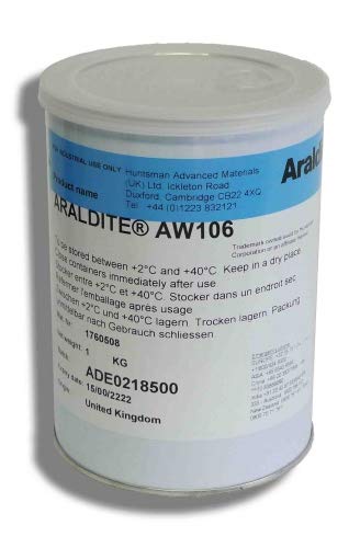 Araldite AW 106 Epoxidharz Komponente von HUNTSMAN | 1 kg | Harz für Zwei Komponenten 2K Epoxid Kleber Klebstoff-System | Harz Epoxidharzkleber Epoxidharz Epoxidkleber Epoxidklebstoff