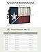 T&H XHome Outdoor TV Cover - Vintage Wood Texas Flag Waterproof and Weatherproof 70