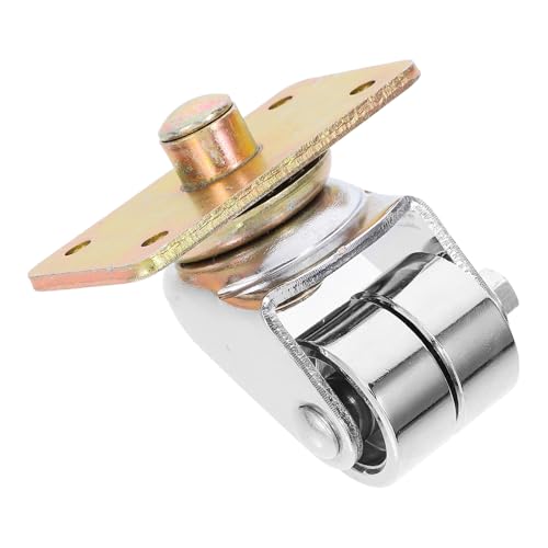 Roulette pour piano droit en métal argenté avec base stable et style classique vintage