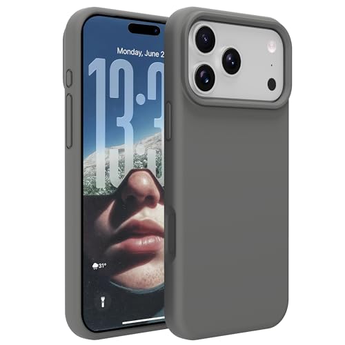 Image of iPhone 17 pro /18 pro Case Silicone(Charcoal Gray)