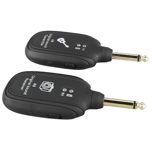 Sistema transmisor y receptor para guitarra, sistema inalámbrico de bajo consumo con captura precisa de sonido para instrumentos de cuerda miniatura 5