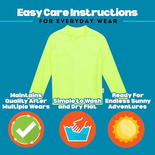 Image of SwimZip UPF 50+ Long Sleeve Rash Guard for Boys' and Girls' - Baby, Toddler, Kids