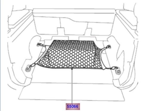 Genuine Cargo NET Rear LOADSPACE NET Compatible with Land Rover LR3 LR4 Range Rover Sport 05-09 EOO500010PVJ