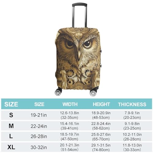 Luggage Cover for Suitcase Travel Luggage Covers Owl Pattern Washable Suitcase Cover Suit Case Protector Non-scratch Suitcase Cover Fits 21-32 Inch Luggage2