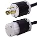 NEMA L5-15 Extension Power Cord - 15 Foot, 15A/125V, 14/3 SJOOW - Iron Box # IBX-3801-15 (15 ft)