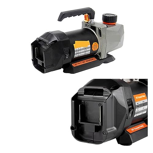 Bomba de vacío BUUBO, 1/2 HP, 2,5 CFM, para refrigerante, entrada 1/4", refrigeración automotriz y aire acondicionado, funciona con batería de 18 V miniatura 4