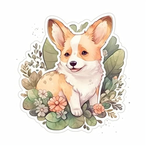 Image of Yoonek Graphics Welsh Corgi Welsh Corgi Dog Vinyl Decal Sticker for Car, Laptop, Tumbler, More. #0010055-4 inch