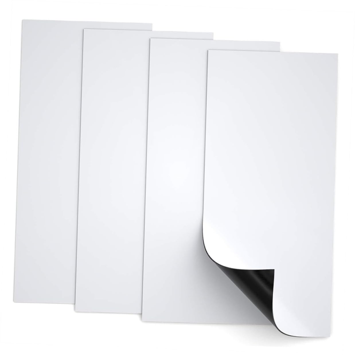 COLLBATH 4 Cubiertas Magnéticas para Rejillas de Ventilación, Blanco, 30x14cm, Fáciles de Instalar, Reducen el Ruido, para Suelo y Pared