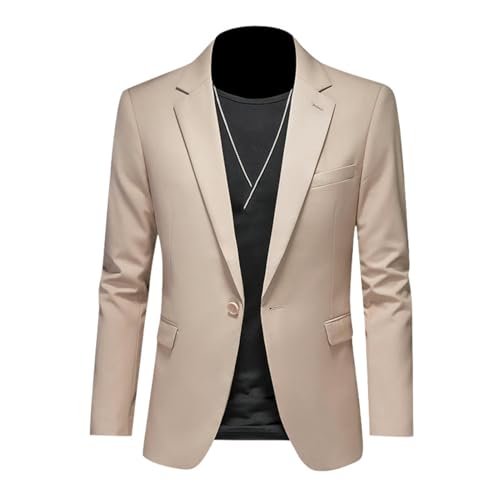 Blazer décontracté professionnel homme coupe ajustée veste chic