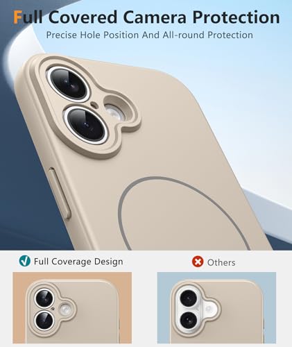 Image of FNTCASE for iPhone 17 Case: [Compatible with Magsafe] Integrated Silicone Phone Cases with [Full Camera Protection] [Screen Protector] Military Grade Shockproof Protective Cover