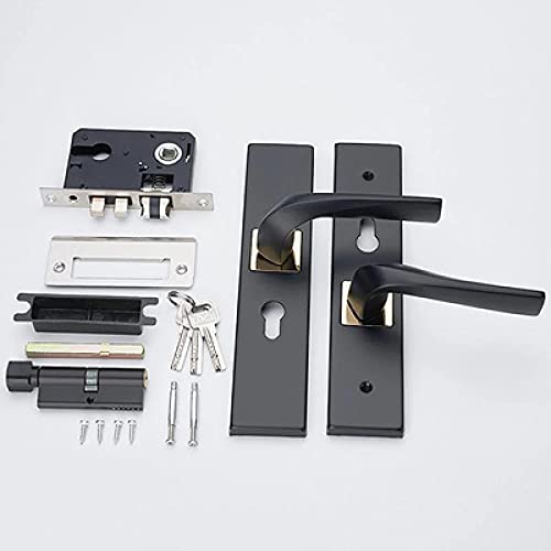 Serrure de porte interieur chambre Argento poignee bois - 6