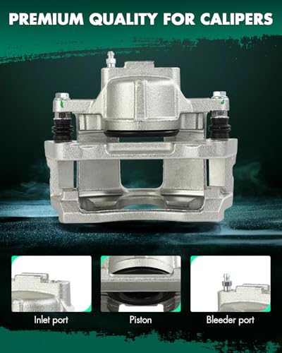 Image of SCITOO 18B5484 Front Left Disc Brake Caliper Assembly w /Bracket For Chrysler,For Dodge,For Jeep,For Ram,For Volkswagen
