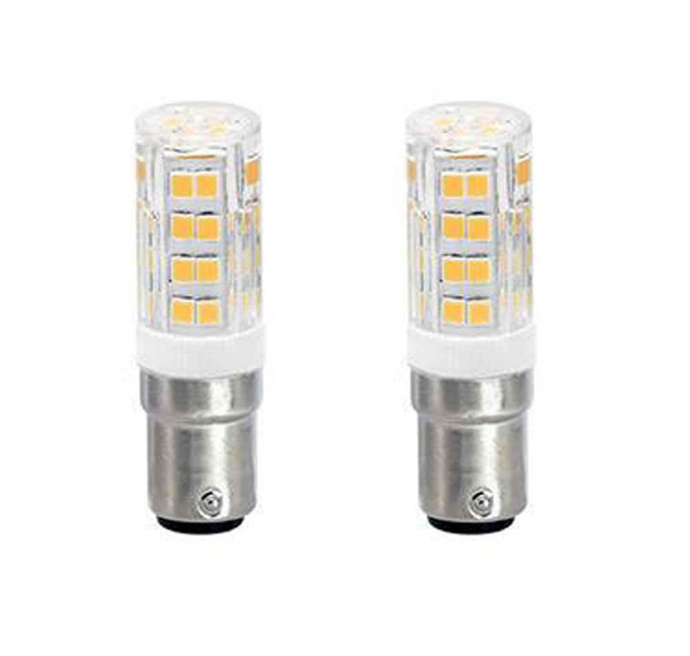 ShuoHui B15 B15D 110V-265V Bulb Bulb, B15d Bayonet Double Contact, 5W = 40W White Equivalent, for Lighting Low Voltage Devices, Dimmable (Warm White 3000K)