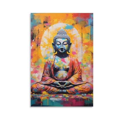 Cuadros decoracion de Buda con impresion en lienzo de alta fidelidad 50x75