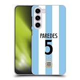 Head Case Designs Officially Licensed Argentina National Football Team Leandro Paredes 2024/25 Player Home Kit Group 2 Hard Back Case Compatible with Samsung Galaxy S23+ 5G
